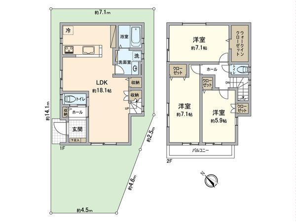 春日部市粕壁 間取図(平面図) 春日部市粕壁 間取図(平面図)