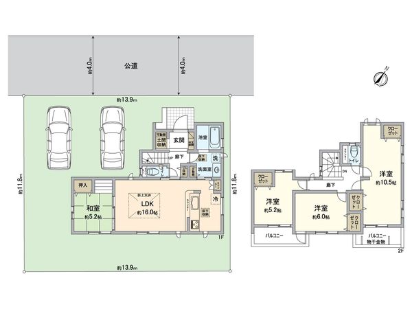 春日部市藤塚 間取図(平面図)