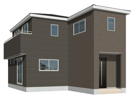 越谷市花田3丁目 新築戸建 外観パース図