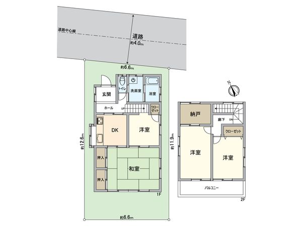 越谷市大間野町2丁目 戸建 間取図(平面図) 越谷市大間野町2丁目 戸建 間取図(平面図)