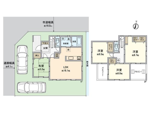 春日部市中央8丁目 間取図(平面図) 春日部市中央8丁目 間取図(平面図)