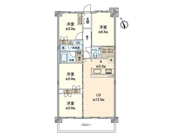 アクアステージグランアルト越谷レイクタウン 間取図(平面図)