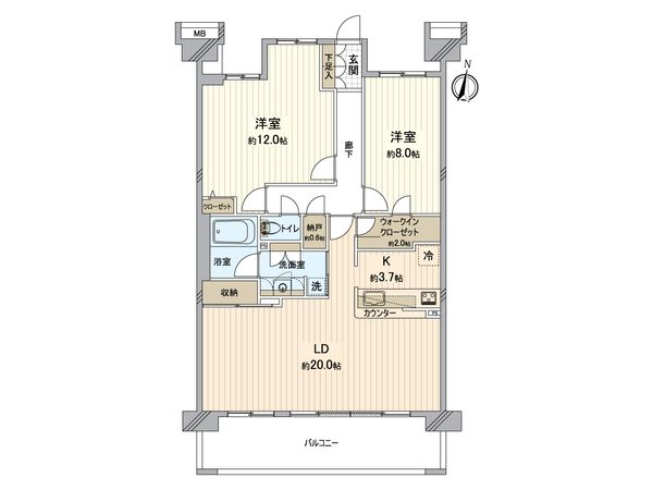 ガーデンシンフォニー新越谷 間取図(平面図) ガーデンシンフォニー新越谷 間取図(平面図)
