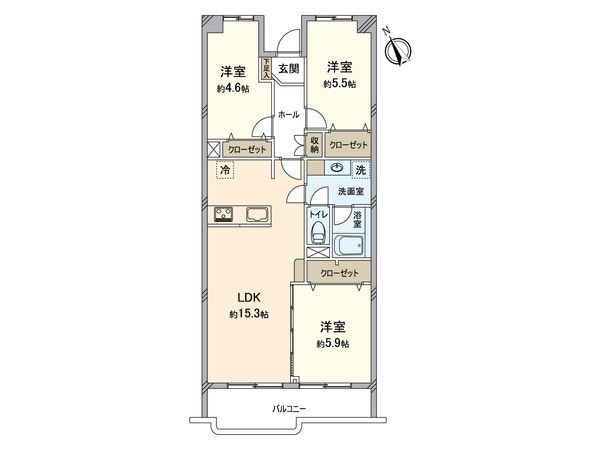 越谷ファミリータウン 間取図(平面図)