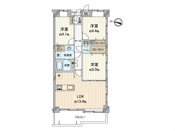 ライフピア南越谷Ⅱ 間取図(平面図)