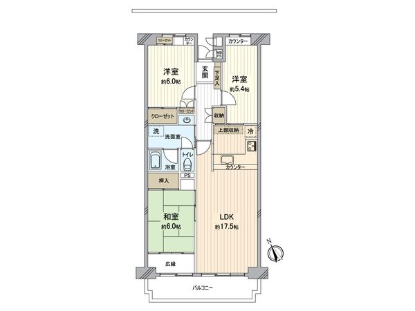 越谷ファミリータウン 間取図(平面図) 越谷ファミリータウン 間取図(平面図)