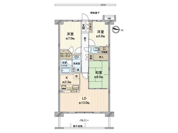 ガーデン・シンフォニー新越谷 間取図(平面図) ガーデン・シンフォニー新越谷 間取図(平面図)