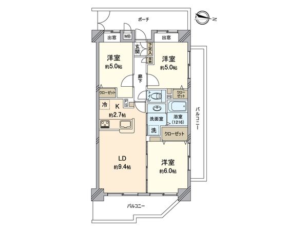 ライフピア南越谷Ⅱ 間取図(平面図) 間取図(平面図)