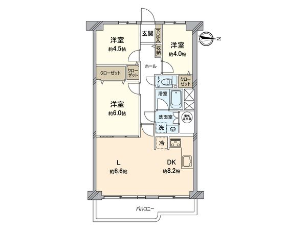 ジュネシオン新越谷 間取図(平面図) 間取図(平面図)