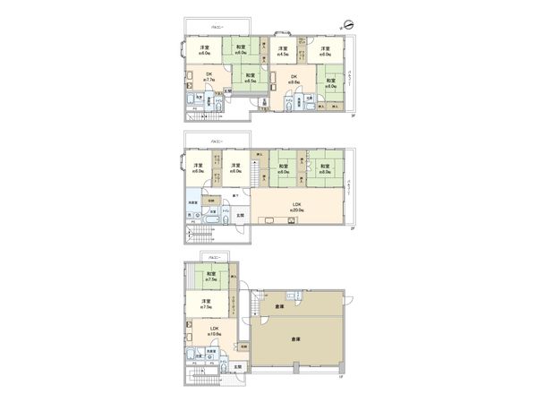 幸手市南2丁目 間取図(平面図)