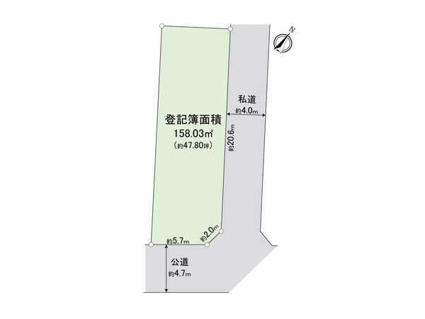 ふじみ野市南台2丁目 売地 区画図 ふじみ野市南台2丁目 売地 区画図