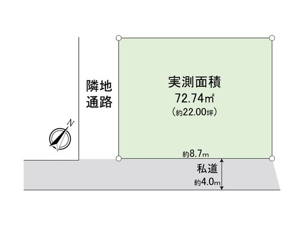 ふじみ野市福岡武蔵野 売地 区画図
