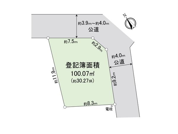 富士見市関沢2丁目 土地 区画図