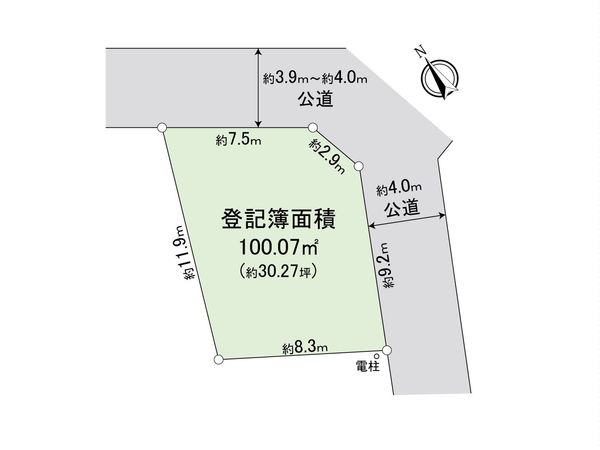 富士見市関沢2丁目 土地 区画図