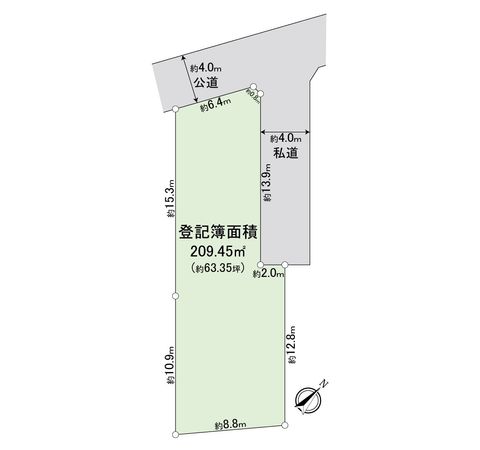 入間郡三芳町大字藤久保 土地 区画図 区画図