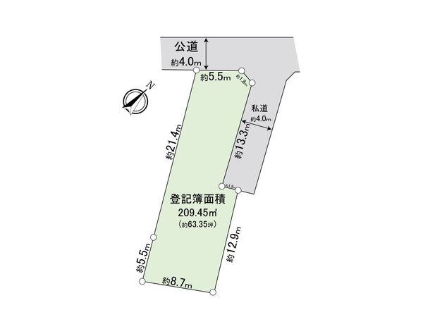 入間郡三芳町大字藤久保 土地 区画図 入間郡三芳町大字藤久保 土地 区画図