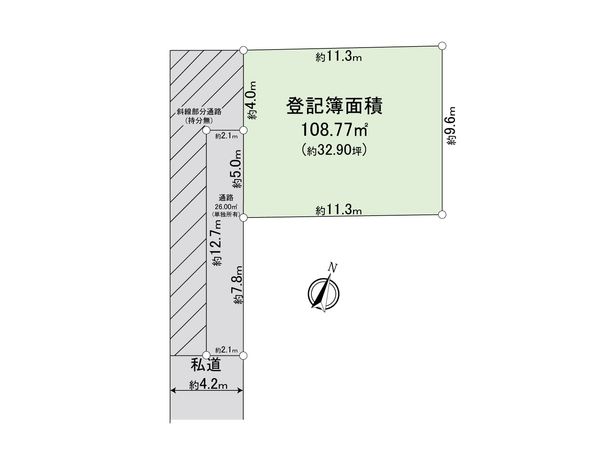 入間郡三芳町大字藤久保 土地 区画図 入間郡三芳町大字藤久保 土地 区画図