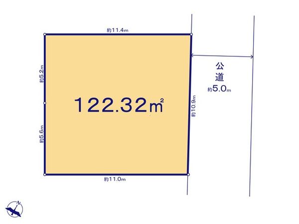 入間郡三芳町北永井 3期 8号地 売地 区画図