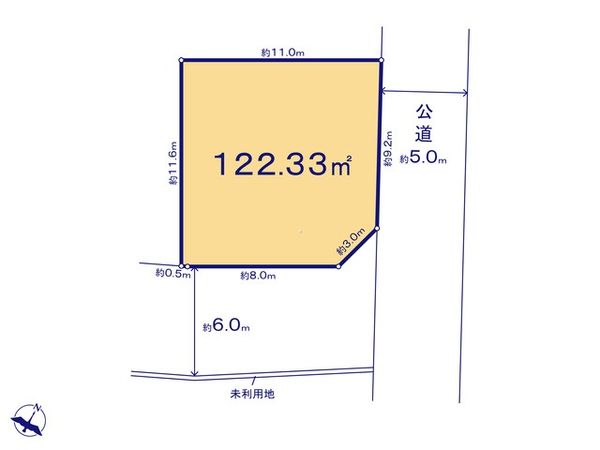 入間郡三芳町北永井 3期 9号地 売地 区画図