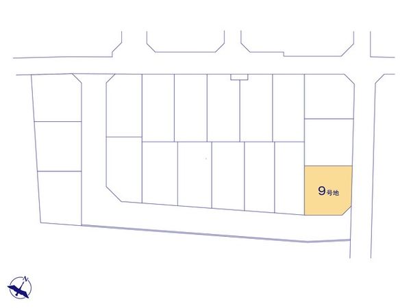 入間郡三芳町北永井 3期 9号地 売地 全体区画図