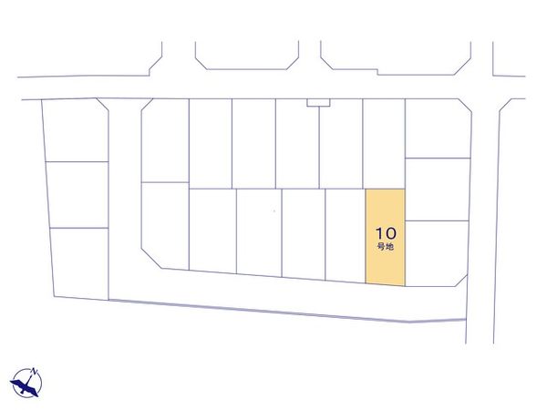 入間郡三芳町北永井 3期 10号地 売地 全体区画図