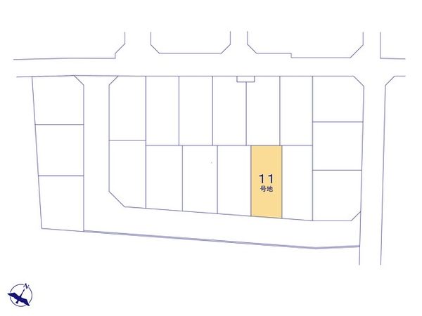 入間郡三芳町北永井 3期 11号地 売地 全体区画図