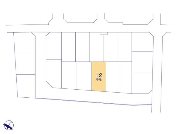 入間郡三芳町北永井 3期 12号地 売地 全体区画図
