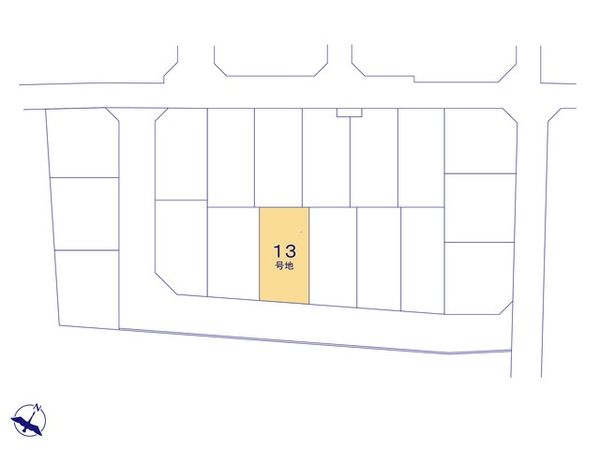入間郡三芳町北永井 3期 13号地 売地 全体区画図