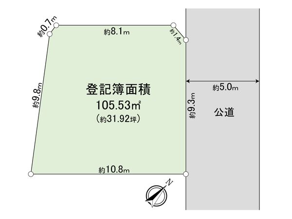 ふじみ野市大井中央2丁目 土地 区画図