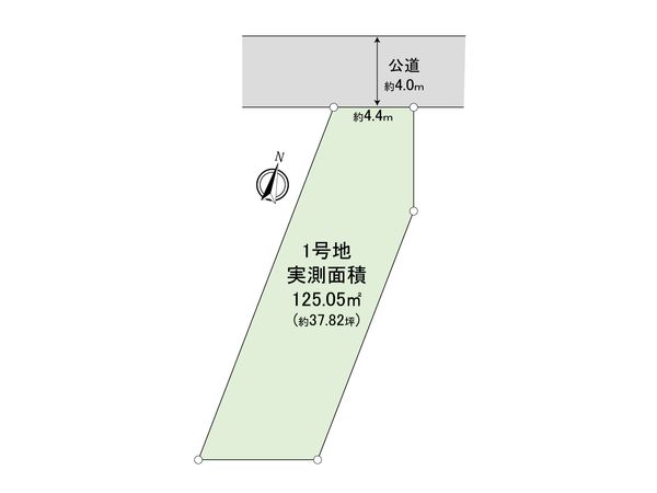ふじみ野市西原1丁目 1号地 売地 区画図