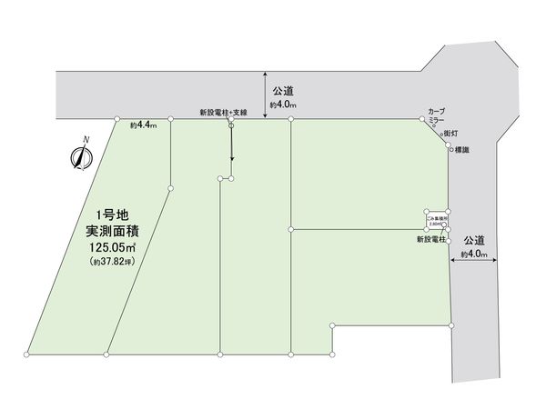 ふじみ野市西原1丁目 1号地 売地 全体区画図