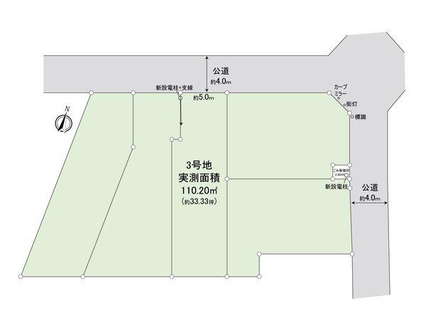 ふじみ野市西原1丁目 3号地 売地 全体区画図