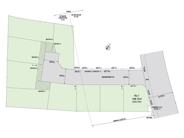富士見市羽沢2丁目 第10 1区画 売地 全体区画図