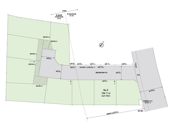 富士見市羽沢2丁目 第10 2区画 売地 全体区画図
