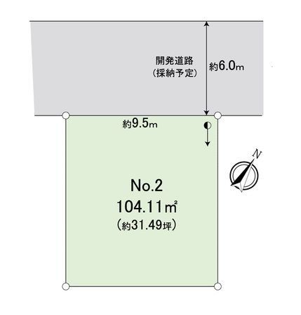 富士見市羽沢2丁目 第10 2区画 売地 区画図