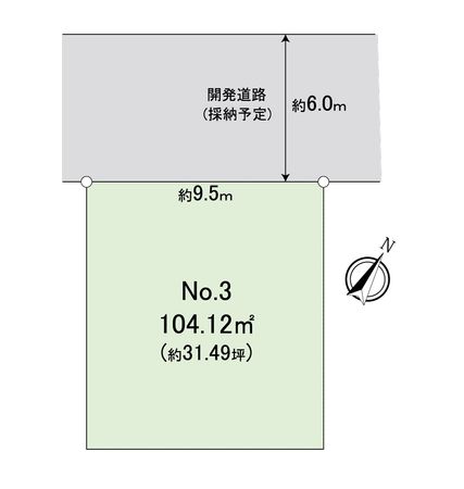 富士見市羽沢2丁目 第10 3区画 売地 区画図