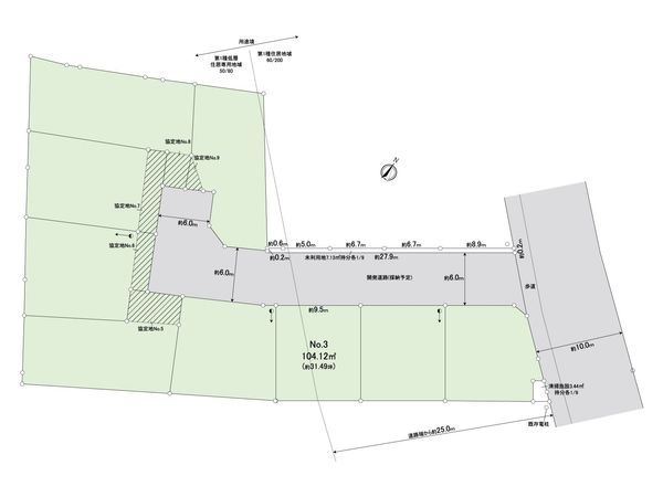富士見市羽沢2丁目 第10 3区画 売地 全体区画図