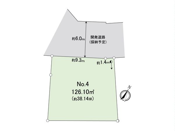 富士見市羽沢2丁目 第10 4区画 売地 区画図