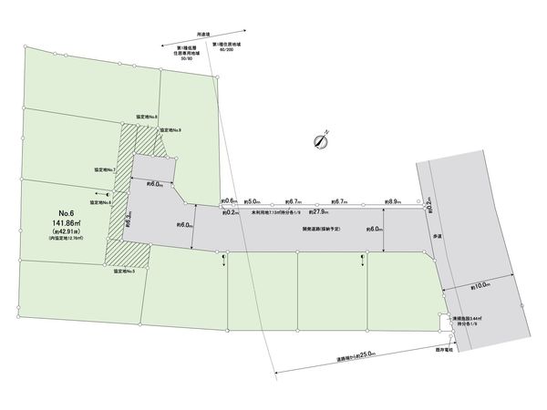 富士見市羽沢2丁目 第10 6区画 売地 全体区画図