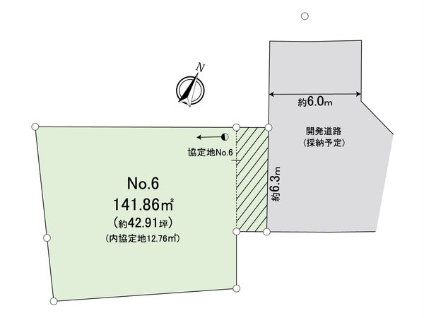 富士見市羽沢2丁目 第10 6区画 売地 区画図