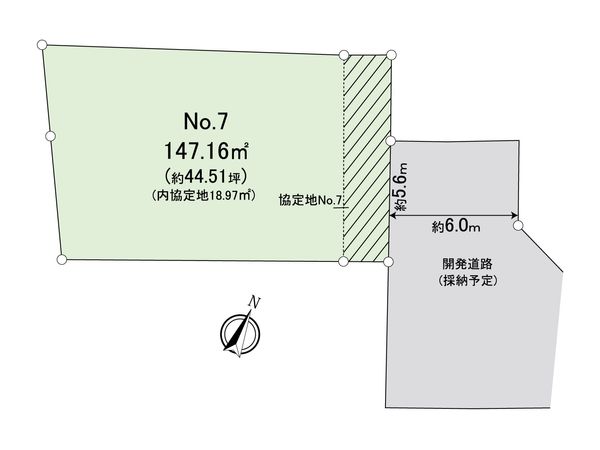 富士見市羽沢2丁目 第10 7区画 売地 区画図