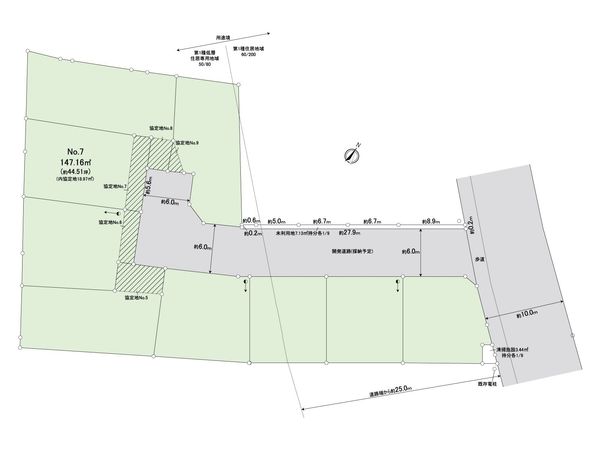 富士見市羽沢2丁目 第10 7区画 売地 全体区画図