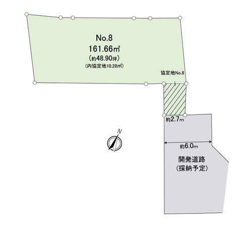 富士見市羽沢2丁目 第10 8区画 売地 区画図