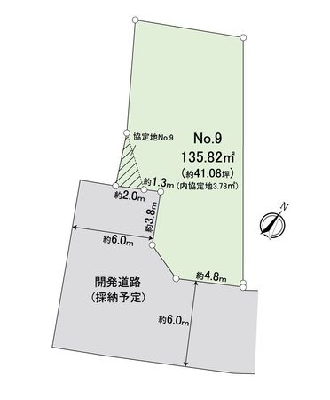 富士見市羽沢2丁目 第10 9区画 売地 区画図