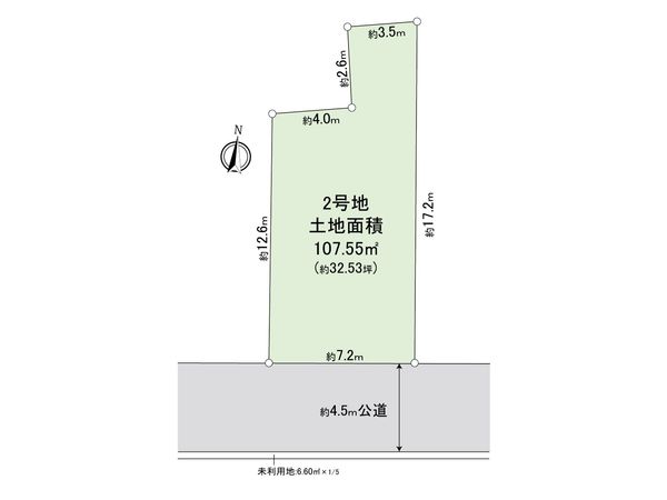 ふじみ野市仲2丁目 第1期 2号地 土地 区画図