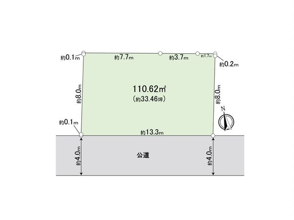 富士見市羽沢1丁目 土地 区画図