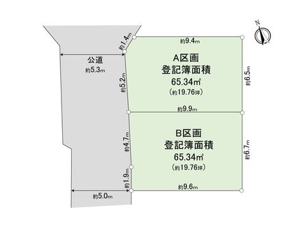 富士見市東みずほ台4丁目 土地 A区画 区画図