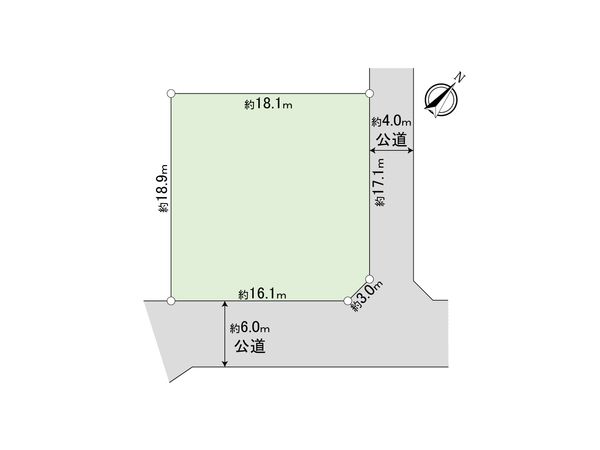 ふじみ野市緑ケ丘2丁目 土地 区画図