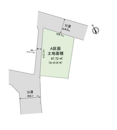 富士見市渡戸1丁目 土地 A区画 区画図