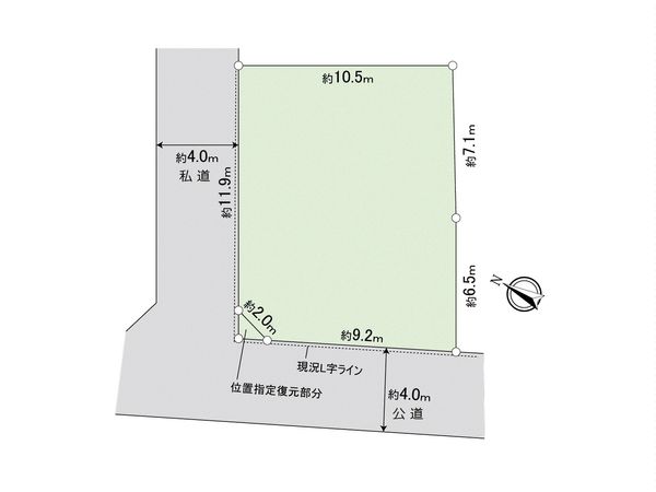 ふじみ野市福岡武蔵野 土地 区画図